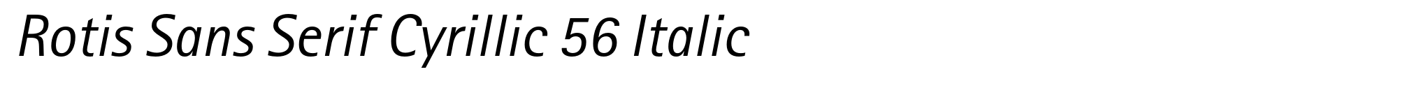 Rotis Sans Serif Cyrillic 56 Italic image